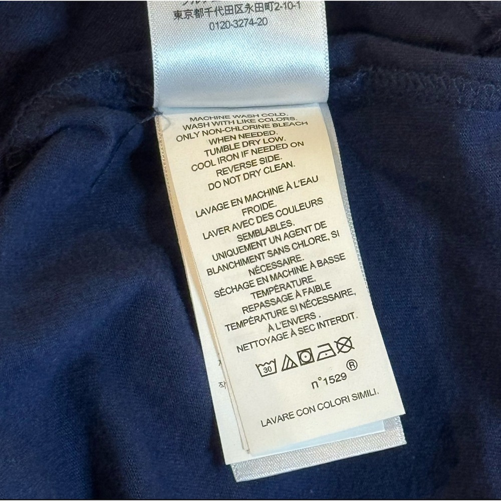 Polo Ralph Lauren Blue Graphic Spellout Logo Casual Big & Tall T Shirt Men's 4XB - Picture 6 of 8